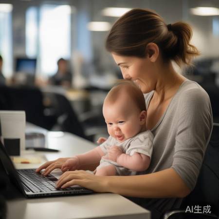 休产假妈妈带2月宝宝上班,挑战与感动并存