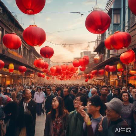 多地街头盛装中国红,节日氛围浓烈!
