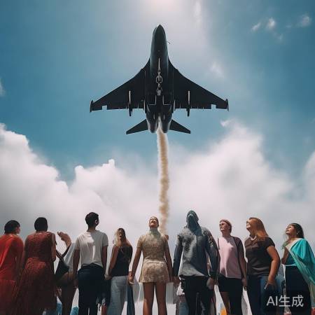 美方战机飞越致敬:壮丽瞬间见证国际友谊